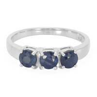 Anello in argento con Zaffiro di Laos