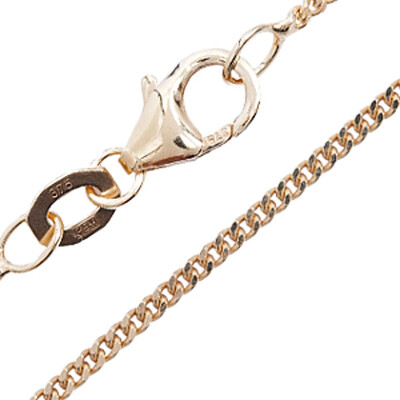 Catena grumetta piatta in Oro Giallo 9K - 45 cm - 2,5 g