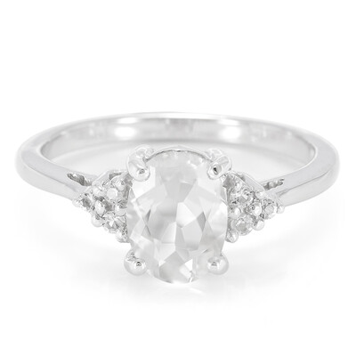 Anello in argento con Petalite