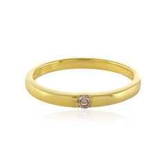 Anello in argento con Diamante Cioccolato I4