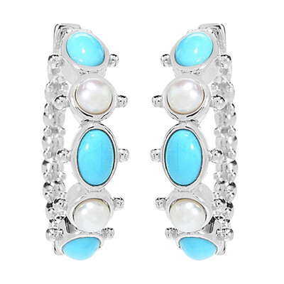 Orecchini in argento con Turchese Sleeping Beauty (Dallas Prince Designs)