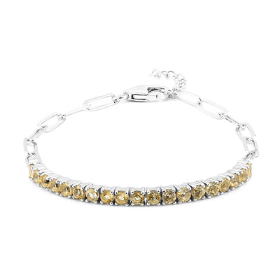 Bracciale in argento con Citrino