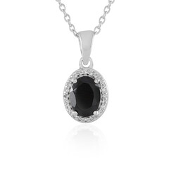 Collana in argento con Spinello Nero