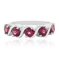 Anello in argento con Rodolite