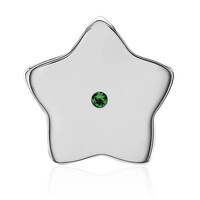 Charm in argento con Tsavorite della Tanzania