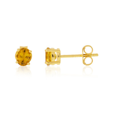 Orecchini in argento con Scapolite Cognac