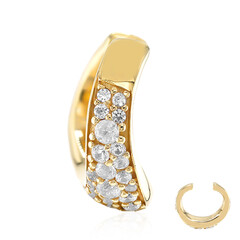 Orecchini a cerchio con clip in argento con Zircone