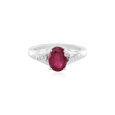 Anello in argento con Rubino del Madagascar