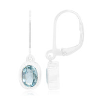 Orecchini in argento con Topazio Blu Cielo