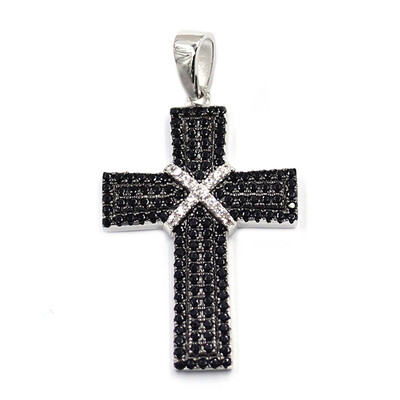 Ciondolo in argento con Spinello Nero