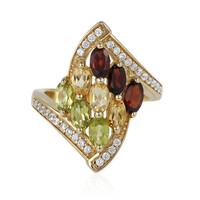 Anello in argento con Granato