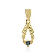 Ciondolo in argento con Diamante Blu I3