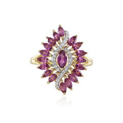 Anello in argento con Rodolite