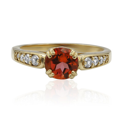 Anello in argento con Topazio Mandarino