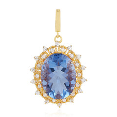 Ciondolo in argento con Fluorite Cangiante
