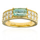 Anello in oro con Tormalina Blu Caraibico (de Melo)