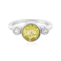 Anello in argento con Fluorite Gialla