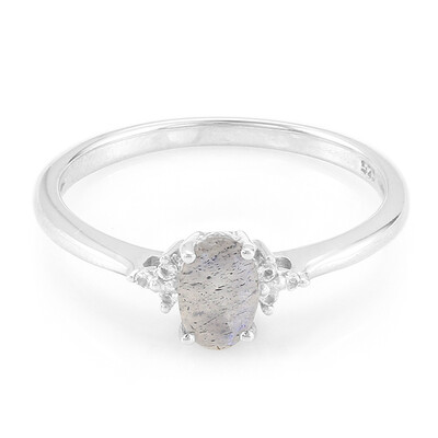 Anello in argento con Labradorite