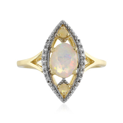 Anello in oro con Opale di Welo (Adela Gold)