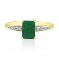 Anello in oro con Smeraldo Zambia