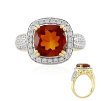 Anello in argento con Citrino Madeira