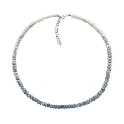 Collana in argento con Opale Blu