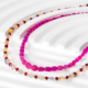 Collana in argento con Zaffiro Rosa del Madagascar