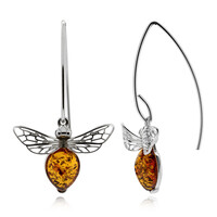 Orecchini in argento con Ambra Baltica