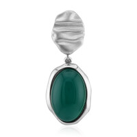 Ciondolo in argento con Onice Verde
