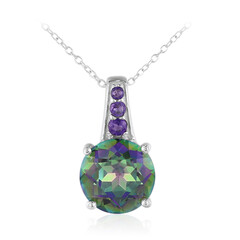 Collana in argento con Quarzo Mistico