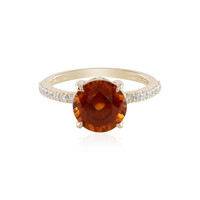 Anello in oro con Granato Essonite