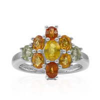 Anello in argento con Zaffiro Giallo