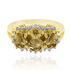 Anello in oro con Berillo Xia Dorato