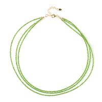 Collana in argento con Diopside Russo