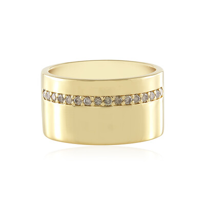 Anello in argento con Diamante Cioccolato I2