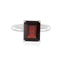 Anello in argento con Granato Mozambico