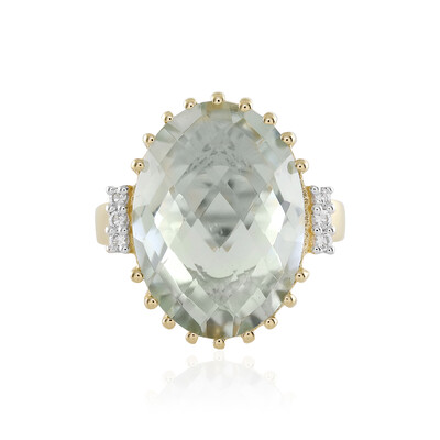 Anello in argento con Ametista Verde