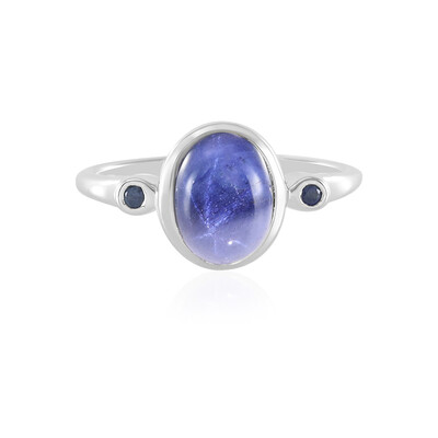 Anello in argento con Zaffiro Stellato Blu