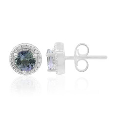 Orecchini in argento con Tanzanite (non riscaldata)
