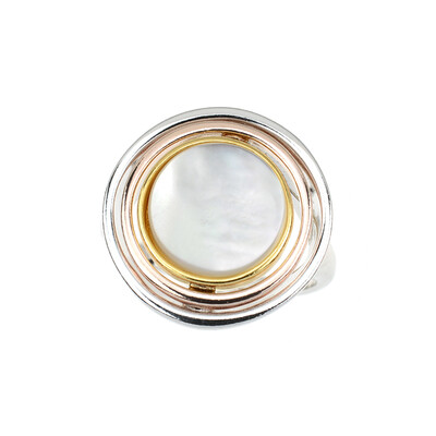 Anello in argento con Madreperla (dagen)