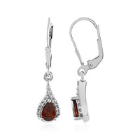 Orecchini in argento con Zircone Rosa