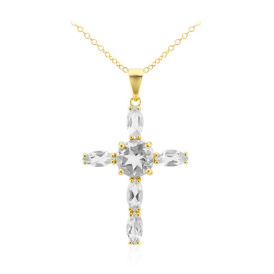 Collana in argento con Topazio Bianco