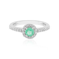 Anello in argento con Smeraldo Colombiano
