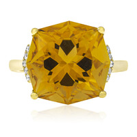 Anello in oro con Citrino