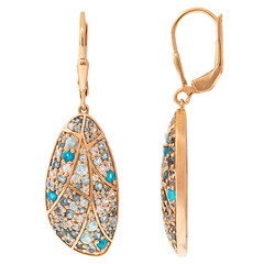 Orecchini in argento con Apatite Blu (KM by Juwelo)