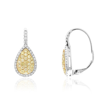 Orecchini in oro con Diamante Giallo SI2 (CIRARI)