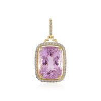 Ciondolo in oro con Kunzite Brasiliana