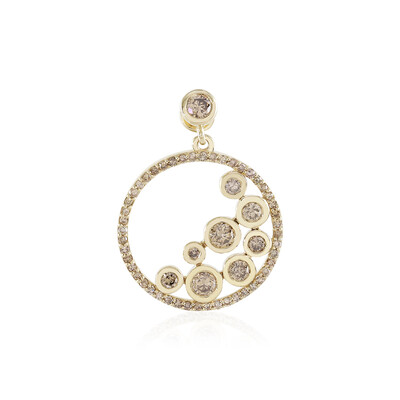 Ciondolo in oro con Diamante Champagne I1