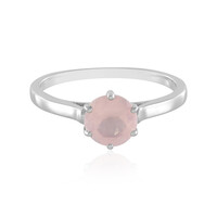 Anello in argento con Quarzo Rosa