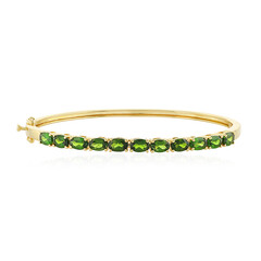 Bracciale in argento con Diopside Russo